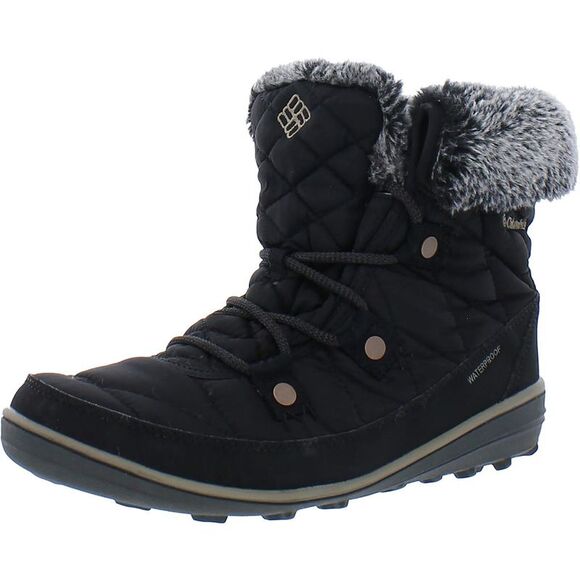 Columbia Shoes - Columbia Womens Heavenly Shorty Omni-Heat Black Winter & Snow Boots Shoes NWT